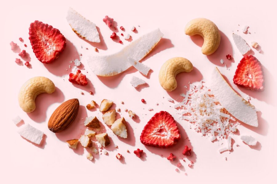 Close-up of the Upgraded Collagen Bar Strawberry