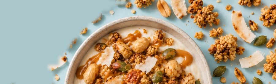 Granola v miske