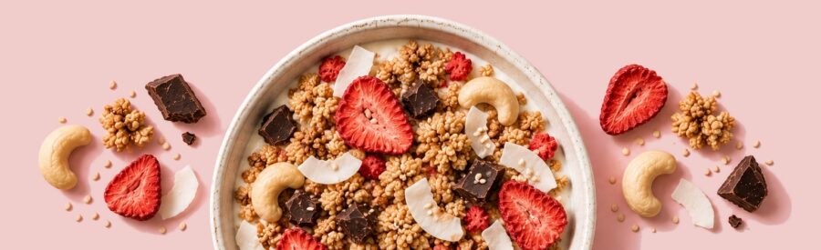 Granola v miske