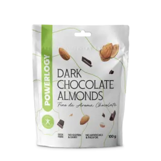 Powerlogy Dark Chocolate Almonds 100 g
