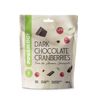 Powerlogy Dark Chocolate Cranberries 100 g