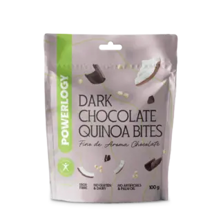 Powerlogy Dark Chocolate Quinoa Bites 100 g