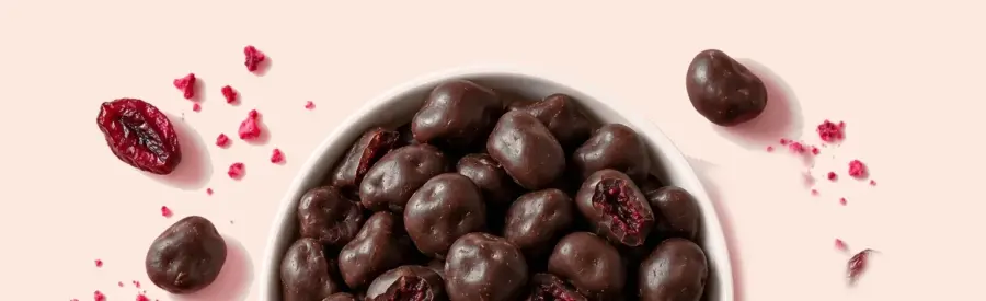 Powerlogy Dark Chocolate Cranberries 100 g